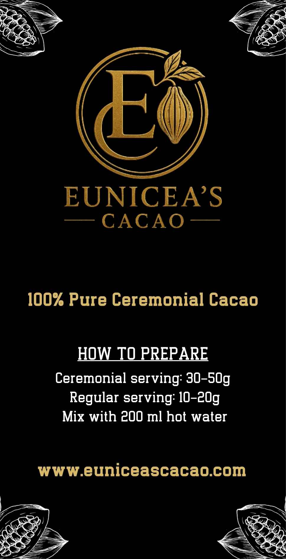 Roça Sunday Organic Cerimonial Cacao Blocks — 100% organic, pure, ongeroosterde Cacao - Afbeelding 3