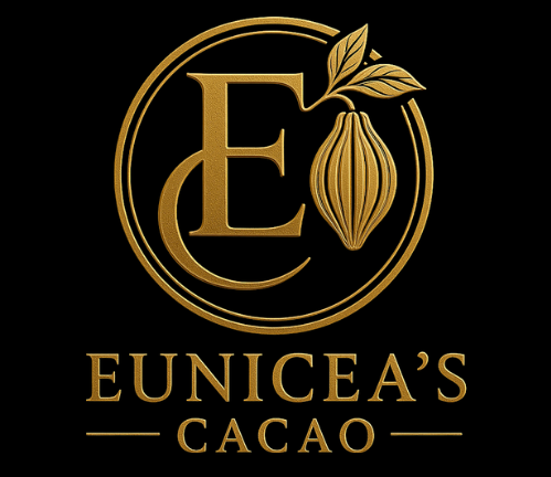 Euniceas Cacao logo , premium handcrafted 100% pure cacao
