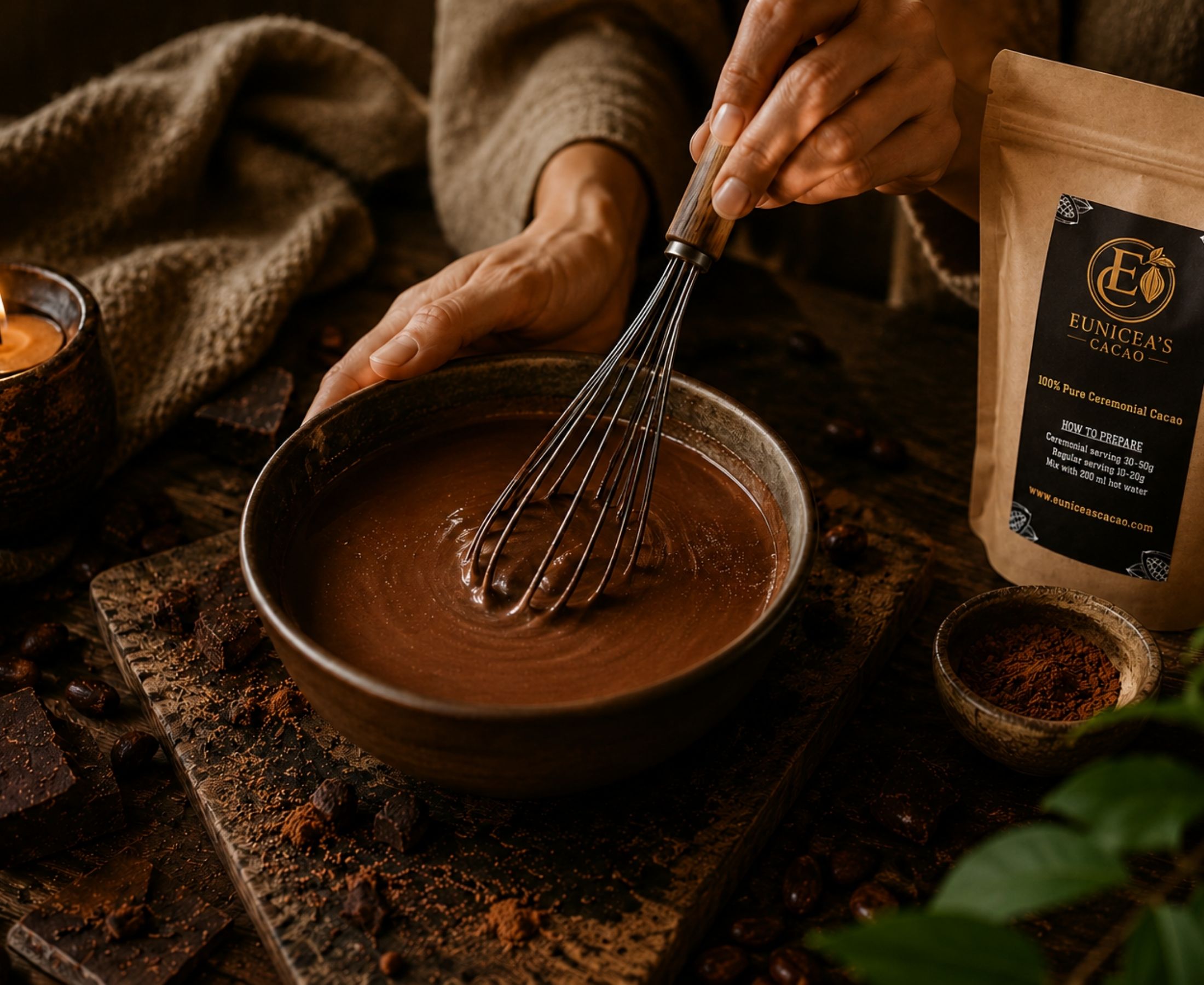 Eunicea’s Cacao gemaakt met aandacht en zorg