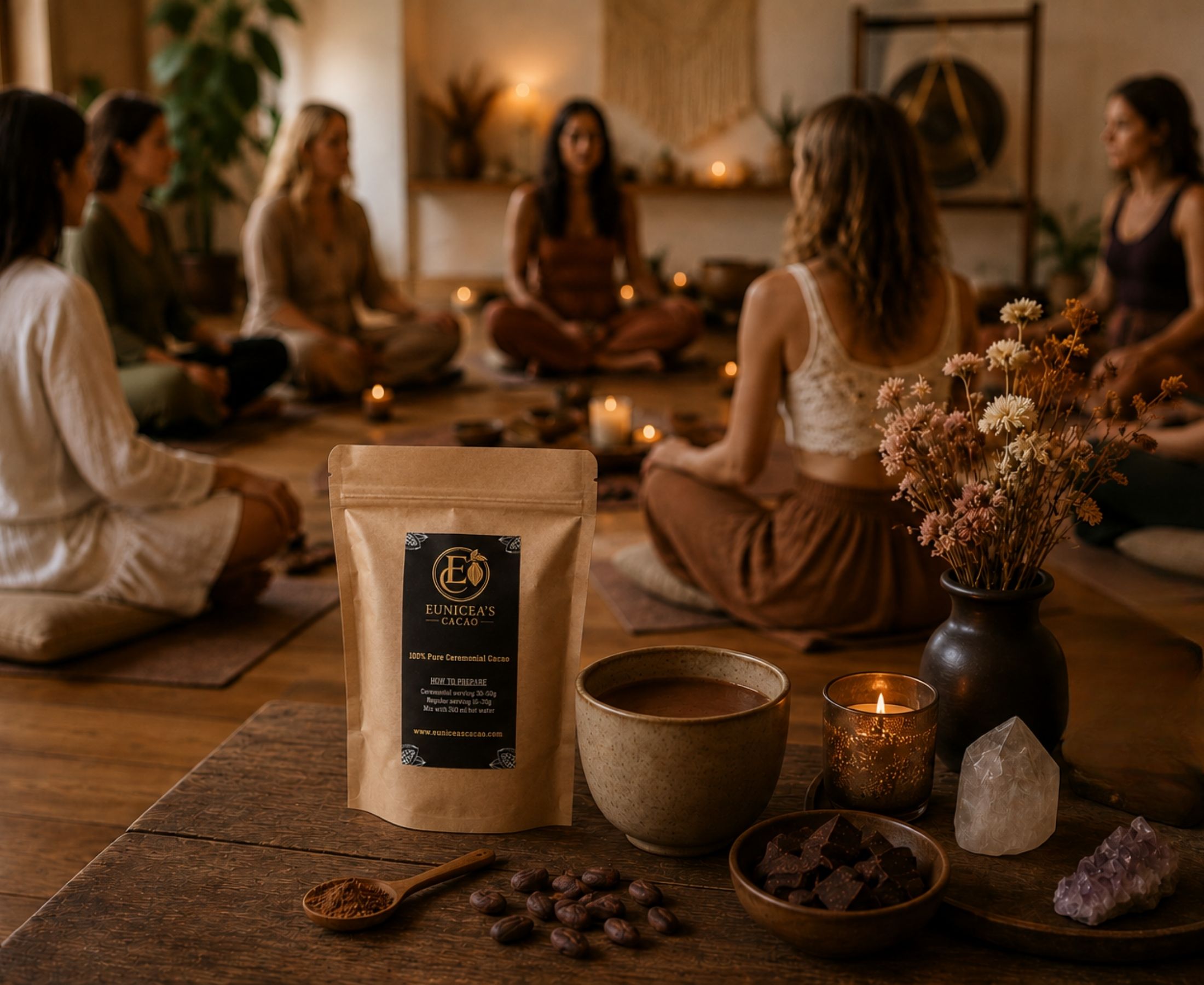 Eunicea’s Cacao voor retreats en ceremonies