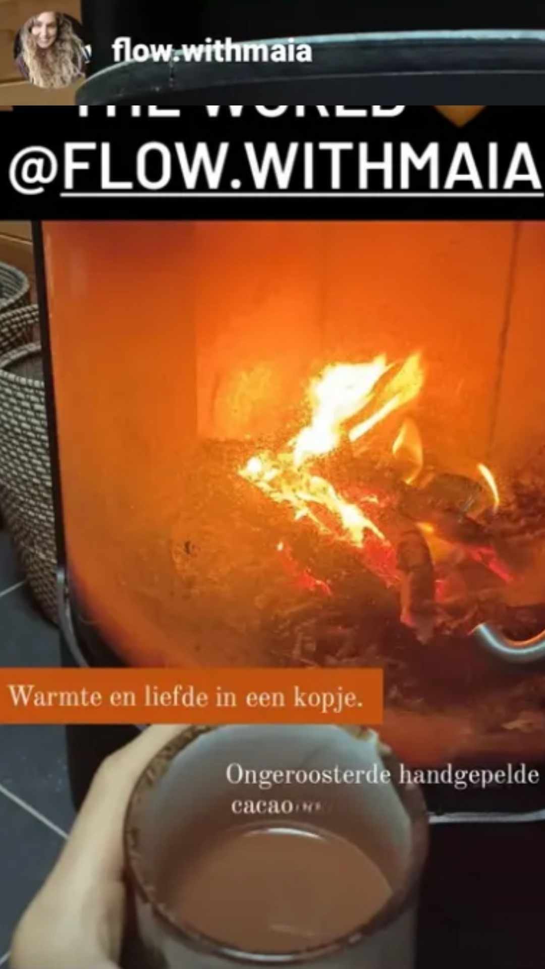 Cacao bij het vuur